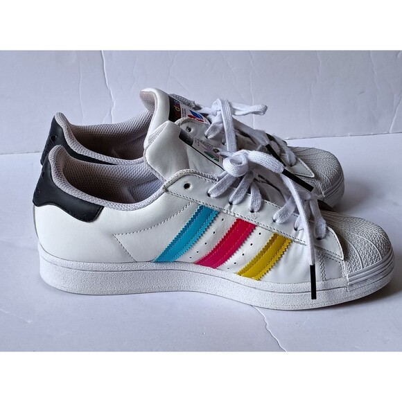 Adidas Superstar Colorful Trefoil Men\'s Size 7 Cloud White 2020 FU9521 main image 7